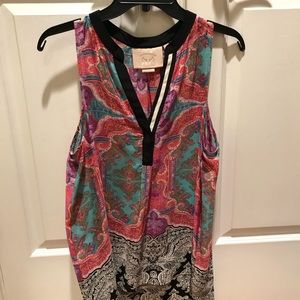 Anthropologie Silk sleeveless blouse